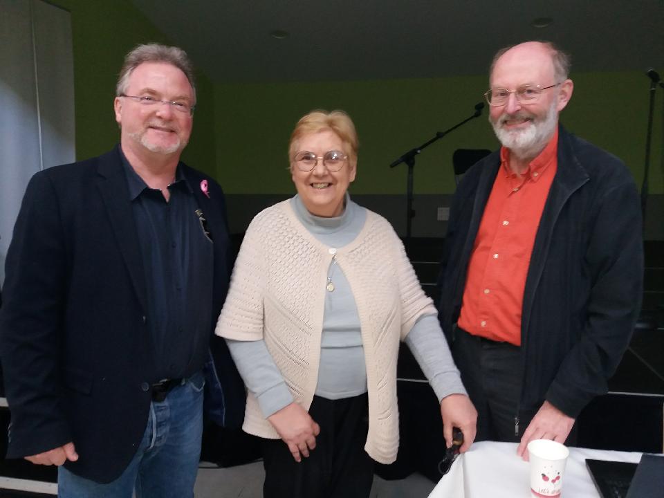 Cedric Dupont, le maire de Beaurains, la Presidente de AAAN et le Dr Duhaut.
